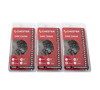 Lot de 3 chaînes 40 maillons pour tronçonneuse élagueuse - CHESTER