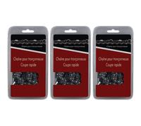 Lot de 3 chaînes 50 maillons - Compatible tronçonneuses STIHL MS 181 et 211
