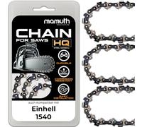 Lot de 3 chaînes de tronçonneuse 40 cm 1,1 mm 3,8" 57TG pour Einhell 1540