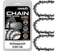 Lot de 3 chaînes de tronçonneuse 40 cm 1,5 mm 66TG pour Scheppach CSH 46