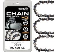 Lot de 3 chaînes de tronçonneuse 45 cm 1,3 mm 3/8" 62TG pour Güde KS 450-46