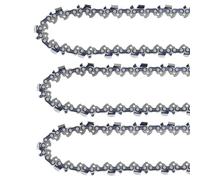 Lot de 3 Chaînes de Tronçonneuse de 35 cm 3/8"LP 1,3 mm 52 Maillons D'entraînement, Chaîne à Faible Rebond Compatible avec Stihl, Dolmar, Husqvarna, Einhell, Bosch, Makita