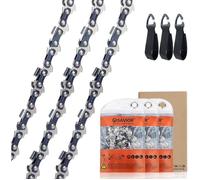 Lot de 3 chaînes de tronçonneuse Faible Rebond 3/8""LP 1,3mm 57 Maillons d'Entraînement 40cm Compatible avec Titan,