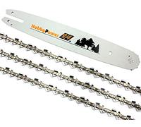 Lot de 3 chaînes de tronçonneuse + lame 45 cm 3/8" 62 1,3 mm compatible avec Stihl MS 210 211 230 231