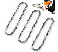 Lot de 3 chaînes de tronçonneuse pour tronçonneuse Stihl GTA 26, chaîne de tronçonneuse de 10,2 cm, convient pour chaîne Stihl GTA 26 36700000028, 28 TG 1/4", pas de 1 mm, mini tronçonneuse de