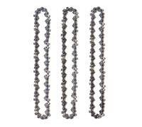 Lot de 3 Chaînes d'Élagueuse sur Perche pour Guide-Chaîne de 10"" ,40 Maillons d'Entraînement, Compatibles avec Black & Decker