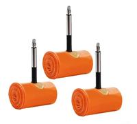 Lot de 3 chambres à air pour VTT 26 x 2 3 2 5 avec valve en alliage d'aluminium de 45 mm, résistante à la température et à l'absorption des chocs pour roues de 66 cm