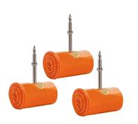 Lot de 3 chambres à air ultra légères en TPU pour pneus de VTT de 26 pouces 26 x 2,3 26 x 2,4 26 x 2,5 avec valve métallique de 45 mm, contrôle de la température stable de la pression