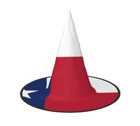 Lot de 3 chapeaux de sorcière avec drapeau du Texas pour Halloween, convient pour les jeux de scène