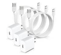 Lot de 3 chargeurs USB de type C pour caméra Eufy Security SoloCam S220/S340/S4/E30/E42 S300 C210 C220, eufyCam 3 3C S330/S3 Pro, câble d'alimentation pour caméra intérieure S350/E30