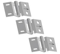 Lot de 3 charnières centrales de rechange pour portes squetionnelles - Charnières pliantes pour portail de sections, matériel de portail