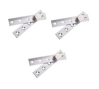 Lot de 3 charnières d'armoire, rotation à 360°, taille M, en bois, argent, degré Mm x mm, arbre rotatif vers le bas, charnière cachée en acier inoxydable pour portes, meubles, portes lourdes