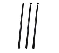 lot de 3 chausse-pieds - 80cm | 3 chausse-pieds extra-longs en noir, aide à enfiler les chaussures en métal, modèle solide, chausse-pied métallique stylé pour les bottes