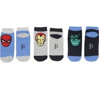 Lot de 3 chaussettes de sneakers Marvel - Chaussettes confortables et stylées pour enfants 31/34