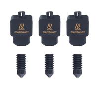 Lot de 3 chaussettes en silicone H2D pour imprimante 3D avec buse de 0,2/0,4/0,6 mm : couvercle de bloc chauffant - Évite l'accumulation de filaments, isolation de résistance aux hautes températures