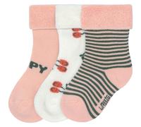Lot de 3 chaussettes Terry Cerise pêche (taille 12-15)