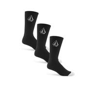 Lot de 3 chaussettes Volcom Stone noires mi-mollet pour homme