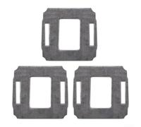 Lot de 3 chiffons de rechange en microfibre pour robot de nettoyage de fenêtres HUTT W10, tampons de nettoyage réutilisables pour portes en verre, miroirs de salle de bain et carrelage