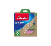 Vileda Lavette microfibre 100% recyclée – Lot de 3
