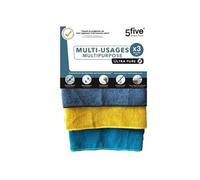 - Lot de 3 Chiffons Ultra Pure 30x40cm Multicolore