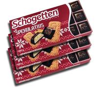 Lot de 3 chocolats à la pomme cuite - 3 x 100 g de chocolat au lait avec garniture à la crème au lait au goût de pomme au four et morceaux d'amande