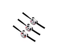 Lot de 3 chouchous en forme de panda pour cheveux élastiques en forme de panda, accessoires de cheveux pour filles
