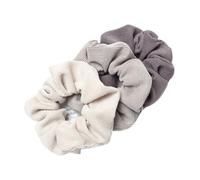 Lot de 3 chouchous en velours côtelé for cheveux, élastiques, queue cheval, couvre-chef Doux pour les cheveux contre la casse(B color)