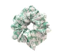 Lot de 3 chouchous rétro pour femme - Grand élastique - Doux - Élastiques à cheveux - Maintien solide - Pour femme - Vert