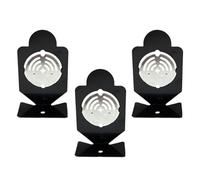 Lot de 3 cibles de jouets rotatifs pour exercices de tir - Petites pratiques en métal - Tootings de précision - Pratiquez facilement des cibles de transport en métal portables