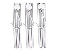 Lot de 3 cintres de voyage pliables en aluminium pour économiser de l'espace - Accessoires de garde-robe portables pour valise, design léger et compact pour le rangement de la maison et de l'hôtel