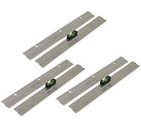 Lot de 3 cintres pour miroir et photo - Barre en Z - 300 mm - Niveau facile