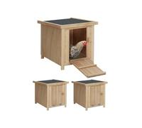 IDMarket - Lot de 3 clapiers en Bois pondoirs pour Poules nichoirs avec Fond