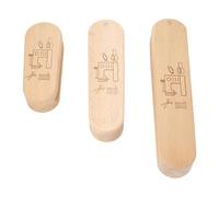 Lot de 3 claquettes de tailleur en bois avec échelle, outil d'aide au matelassage pour aplatir et presser le tissu, claquettes en bois massif de plusieurs tailles pour le