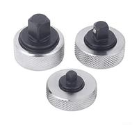 Lot de 3 clés à cliquet 1/2", 3/8", 1/4", 45 outils à main compacts en acier pour espaces restreints, poignée moletée, argent