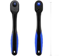 Lot de 3 clés à cliquet avec mouvement de précision à 72 dents, bouton de libération rapide et poignée incurvée pour un flux de travail fluide (E)