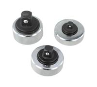 Lot de 3 clés à douille à cliquet avec poignée en paume - Entraînement 1/4 en 3/2" Structure réversible pour espaces restreints pour réparation automobile et entretien domestique