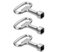Lot de 3 clés carrées de 8 mm, conçues pour les armoires de ventilation et de contrôle, robustes et portables
