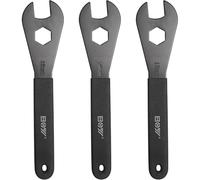 Lot de 3 clés coniques, en acier au carbone, clés coniques, pour vélo, outils de moyeu de vélo ourche conique pour outils de réparation de vélo (17/18/19 mm)