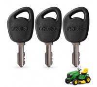 Lot de 3 clés d'allumage pour tracteurs à gazon, solides en métal pour | Matériau métallique solide, compatible avec les tracteurs à gazon courants, idéal comme remplacement des clés perdues