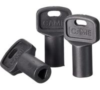 Lot de 3 Clés de Déblocage CAME Triangulaires pour Portail, Clés de Déverrouillage Universelles, Ouverture Manuelle Coupure Courant, Compatible Automatismes CAME BX BK ATI FROG KRONO 119RIY077