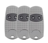 Lot de 3 clés de porte de voiture 433,92 MHz - 2 boutons - Télécommande universelle compatible avec CAM Top 432EE, Top 432EV, TOP432-NA