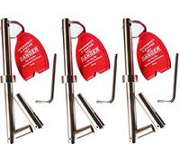 Lot de 3 clés d'urgence en acier massif pour porte d'ascenseur