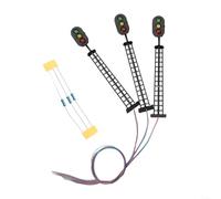 Lot de 3 clignotants LED OO 83 mm 3 aspects