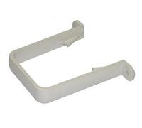 Lot de 3 clips carrés pour tuyau de descente RCS1W Floplast (Blanc)