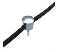 Lot de 3 clips de gestion de câbles en aluminium, pour la gestion des câbles sur les ordinateurs de bureau, les murs et les plafonds, peuvent accueillir des câbles de moins de 7 mm, installation à vis