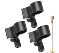Lot de 3 clips de microphone sans fil pour microphone - Support adaptateur antidérapant - Extension professionnelle pour le sport, les entretiens, le streaming en studio