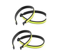 Lot de 3 clips de pantalon de cyclisme - Bande de sécurité réfléchissante pour vélo - Clip de jambe - Équipement de cyclisme - Accessoires réfléchissants pour loisirs de plein air
