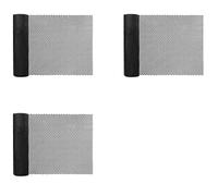 Lot de 3 clôtures hexagonales en plastique pour poulailler - Idéal pour poulailler, enclos pour animaux domestiques et protection du jardin - Noir - 40 x 3 m