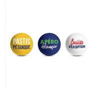 Lot de 3 cochonnets modèle pétanque club
