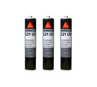 Lot de 3 colle-mastics hybride SIKA Sikaflex 521 UV - Blanc - 300ml